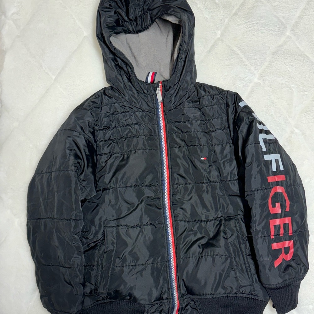 Tommy Hilfiger Kids Black Hooded Jacket